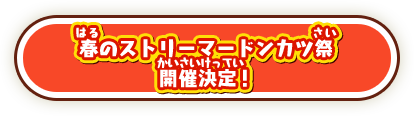 春のストリーマードンカツ祭 開催記念プレゼントキャンペーン