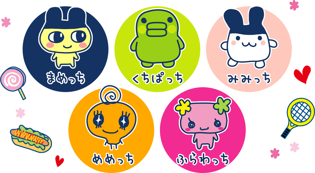 ぷちキャラは全6種！